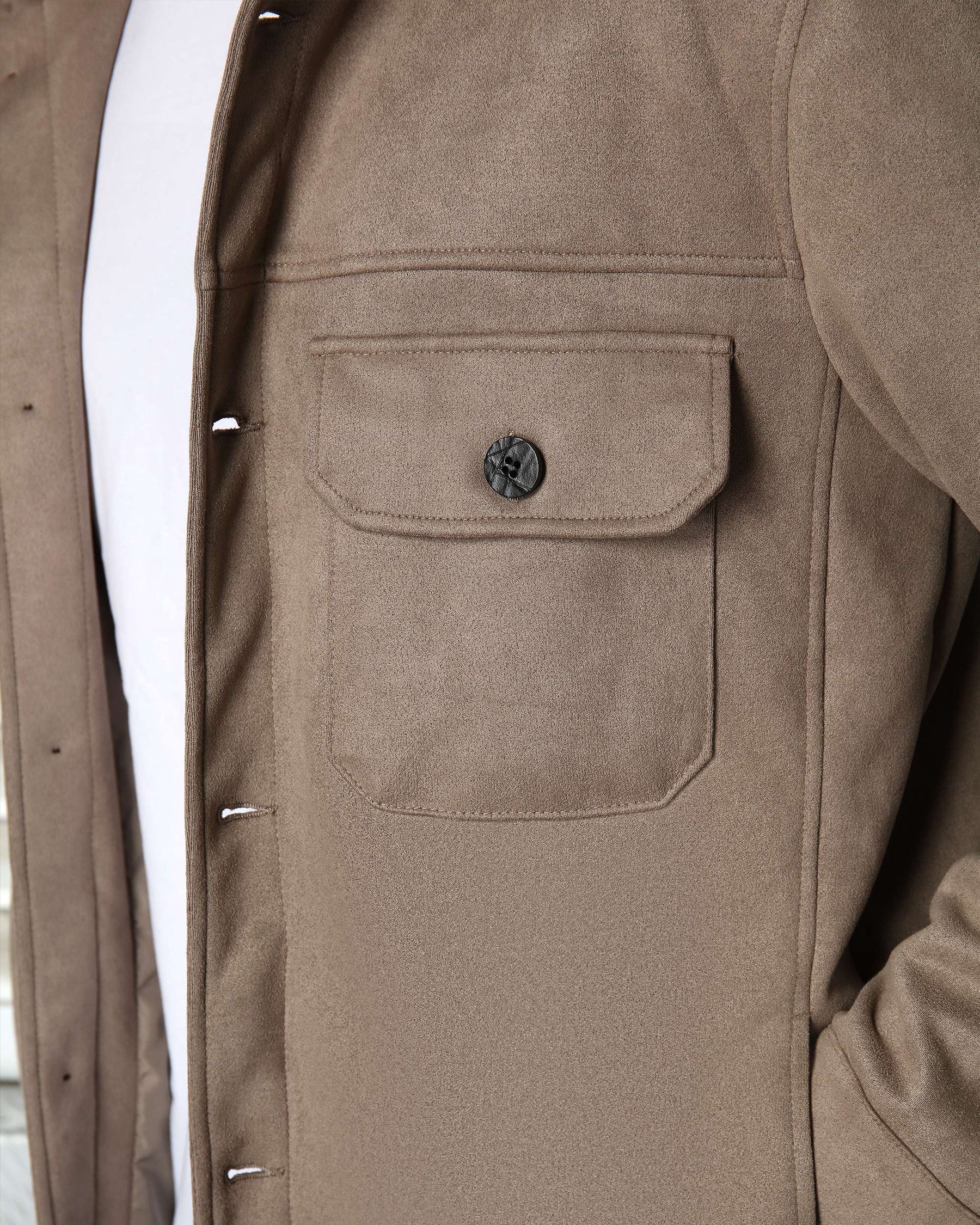 LOGEQI Men’s Casual Baseball Jacket – Grey / Khaki / Coffee