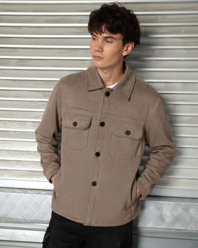 LOGEQI Men’s Casual Baseball Jacket – Grey / Khaki / Coffee