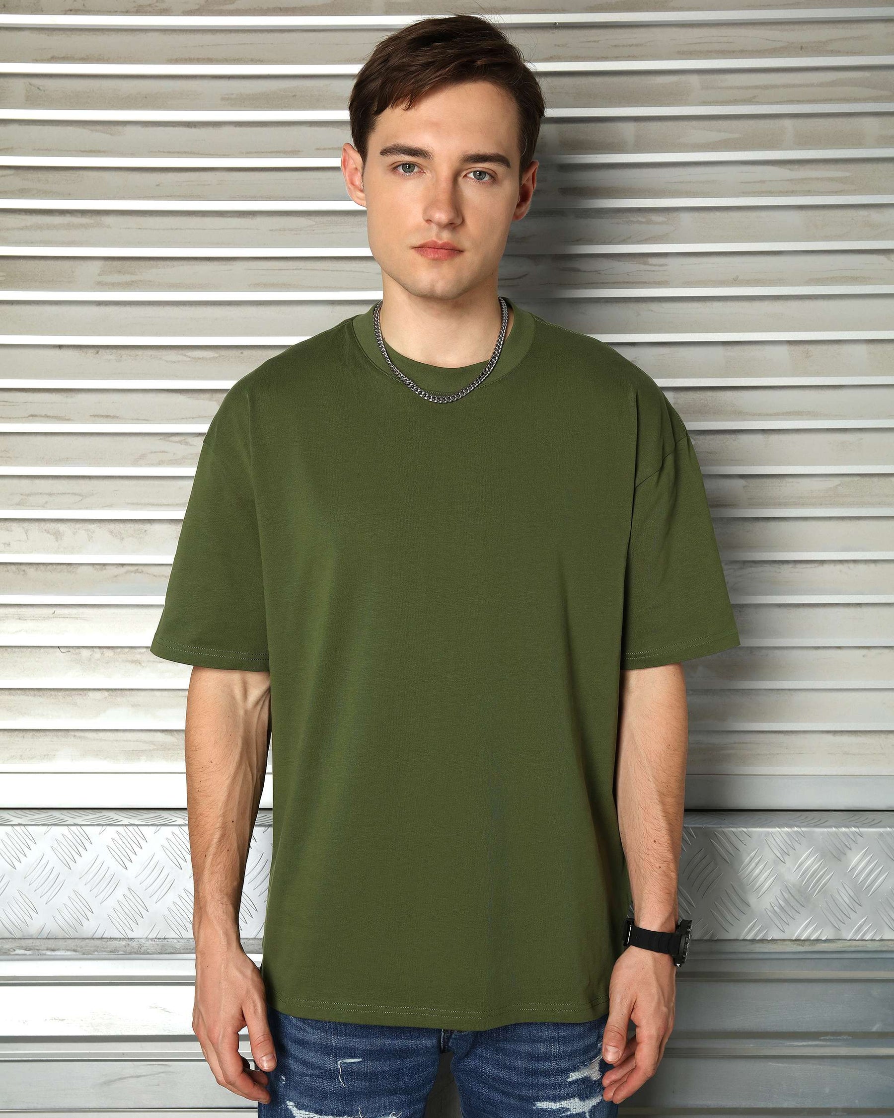 LOGEQI Men's 250G 100% Cotton Oversized T-Shirt – Multi-Color Wholesale, 10 Pieces/Pack