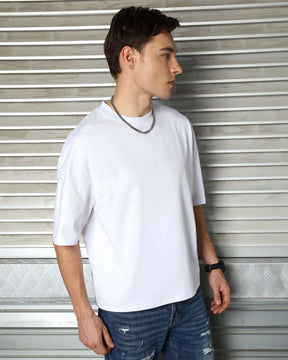 LOGEQI Men's Oversized Basic T-Shirt | 10-Piece Wholesale Pack
