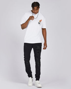 Camiseta con estampado gráfico artístico de Skatewear 