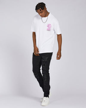 Camiseta con gráfico de cita de tipografía 