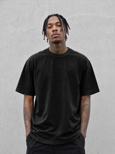 LOGEQI Men's 100% Cotton Oversized T-Shirt – Relaxed Fit Basic Tee, 10 Pieces/Pack