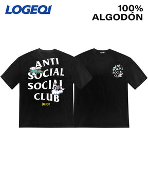 Anti Social Club Men's Streetwear Graphic T-Shirts 100% Cotton