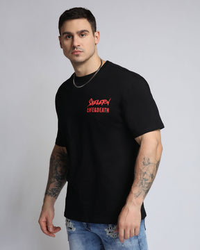 Elevated Graphics Embossed Print T-Shirt