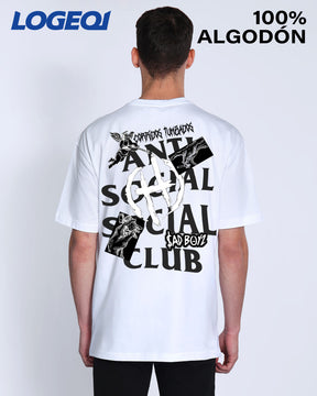Anti Social Club Men's Streetwear Graphic T-Shirts 100% Cotton