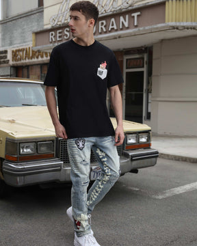 Camiseta con estampado gráfico artístico de Skatewear 