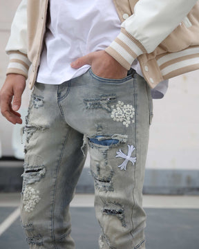 Distressed Ripped Vintage Trendsetter Jeans