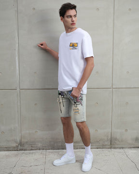 Vintage-inspired Graphic Print Tee