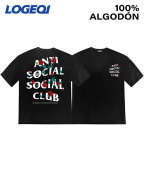 Anti Social Club Men's Streetwear Graphic T-Shirts 100% Cotton