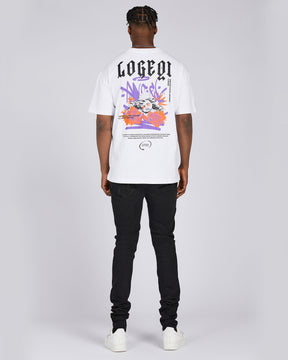 Camiseta con estampado gráfico de moda independiente 