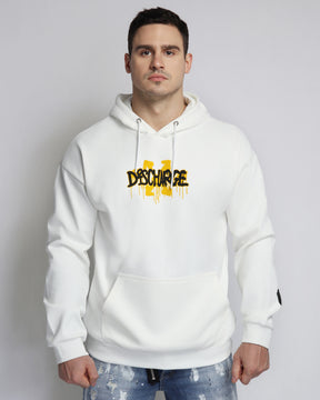 Sudadera con capucha y estampado desgastado