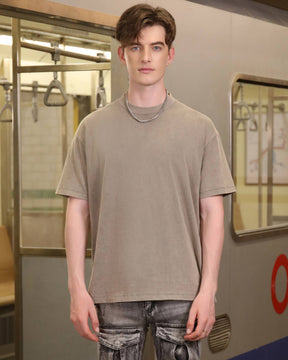Camisetas lavadas 100 % algodón para hombre (paquete de 10 unidades, tallas S, M, L y XL)