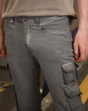Slim-fit Cargo Jeans with Functional Side Pockets-Mexico Local Delivery