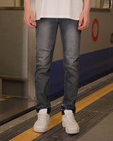 Classic Versatile Slim Fit Dark Wash Blue Jeans