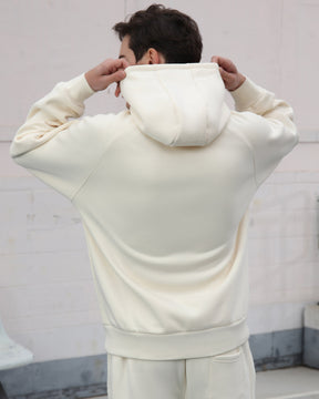 Sudadera casual con capucha y pantalones deportivos Dos piezas Albaricoque-Entrega local en México 
