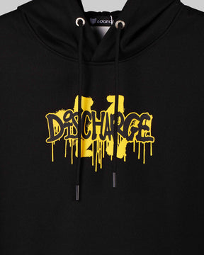 Sudadera con capucha y estampado desgastado