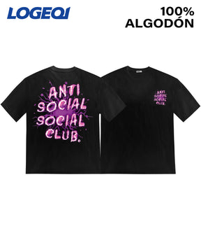 Anti Social Club Men's Streetwear Graphic T-Shirts 100% Cotton