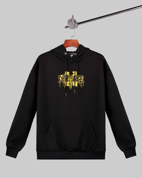 Sudadera con capucha y estampado desgastado