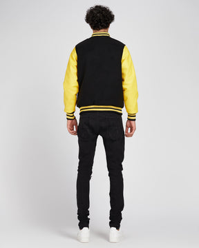 Vintage Baseball Jacket with Patches