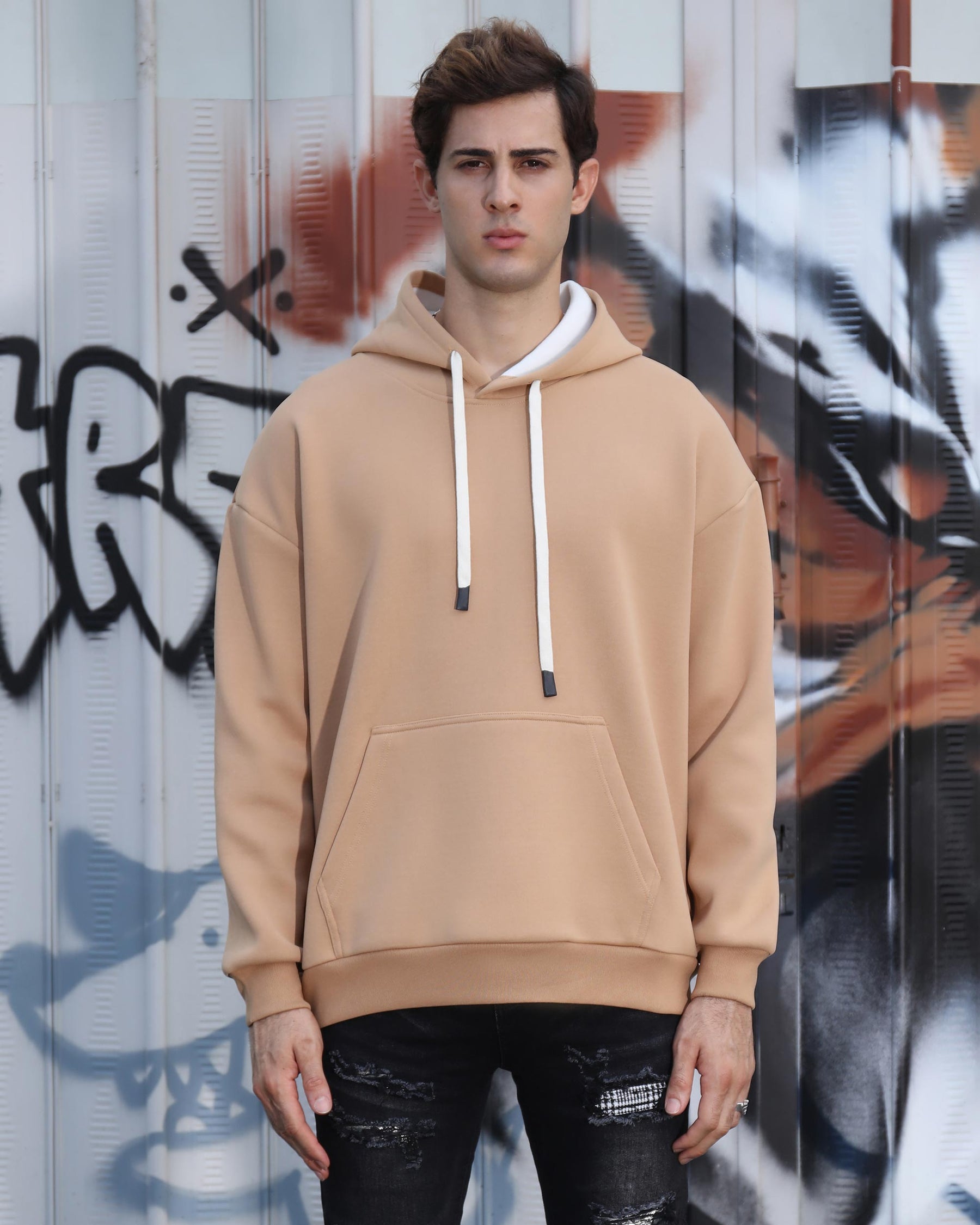 Sudadera con capucha de polar para hombre: tejido suave cepillado, cálida y casual | LOGEQI