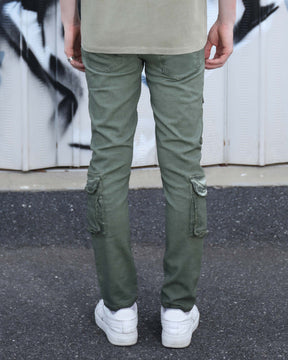 Slim-fit Cargo Jeans with Functional Multiple Pockets