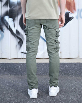Slim-fit Cargo Jeans with Functional Side Pockets-Mexico Local Delivery