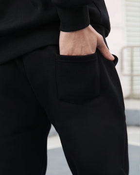 Conjunto de sudadera con capucha y joggers Effortless Style Negro 