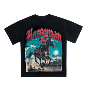 LOGEQI Men's 100% Cotton 200G Graphic T-Shirt with Direct-to-Garment DTG Print