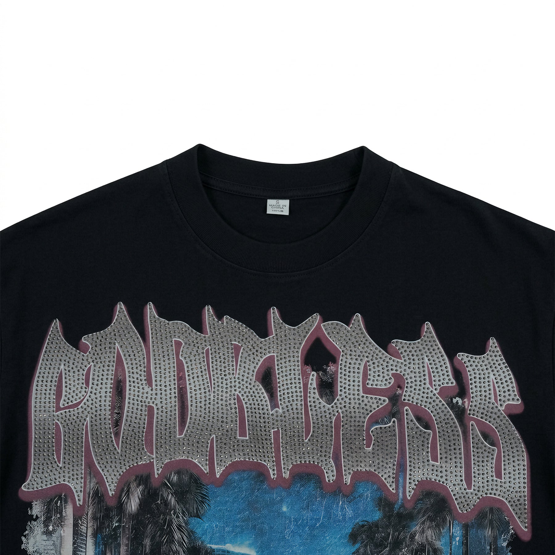 Godbless F1 Race Cars Night City Vintage Graphic Tee – Black | LOGEQI