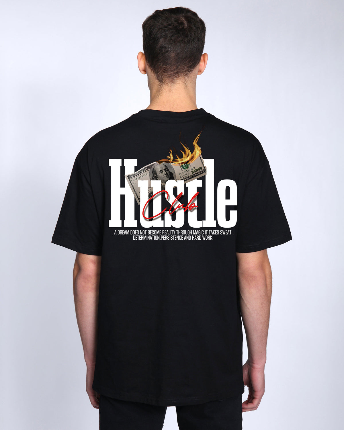 Camiseta unisex negra con diseño "Dios bendiga al estafador" - Camiseta unisex