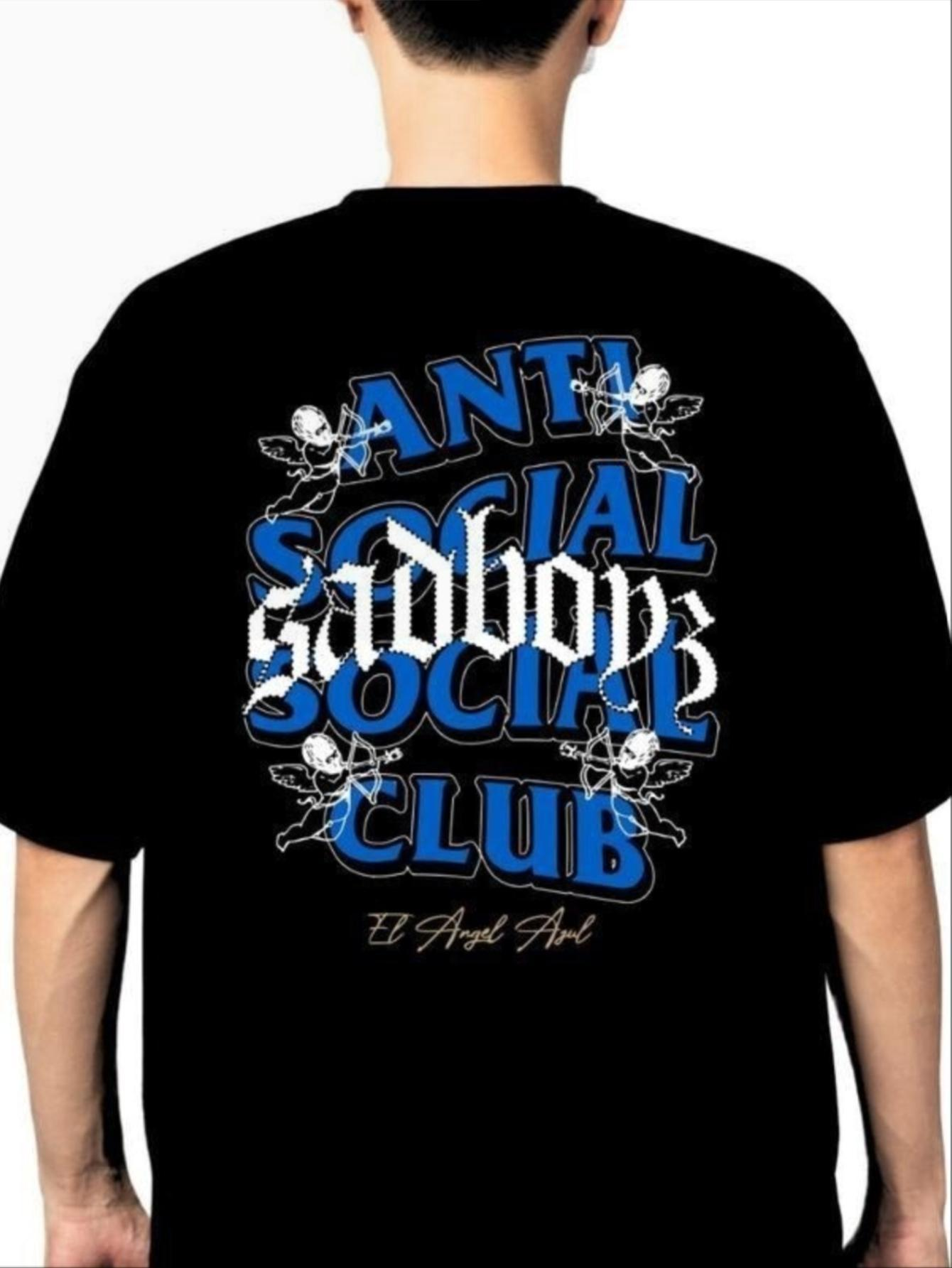 Anti Social Club Men's Streetwear Graphic T-Shirts 100% Cotton
