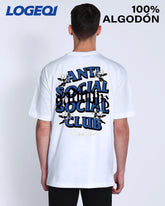 Anti Social Club Men's Streetwear Graphic T-Shirts 100% Cotton