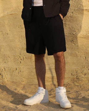 Men's Drawstring Cotton Jogging Sweat Shorts Casual