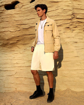 Men's Drawstring Cotton Jogging Sweat Shorts Casual