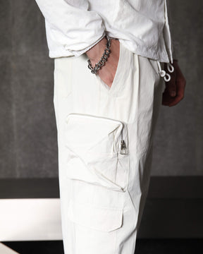 Men's Solid Straight Cargo Jogger Pants with Large Pockets for Hiking & Outdoor