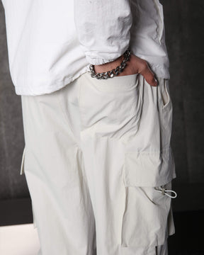 Casual Relaxed Straight-Fit Cargo Pants with Large Pockets