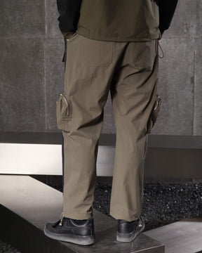 LOGEQI Men's Color-Block Utility Jogger Pants