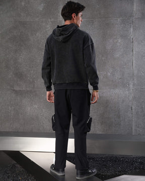 LOGEQI Men's Color-Block Utility Jogger Pants