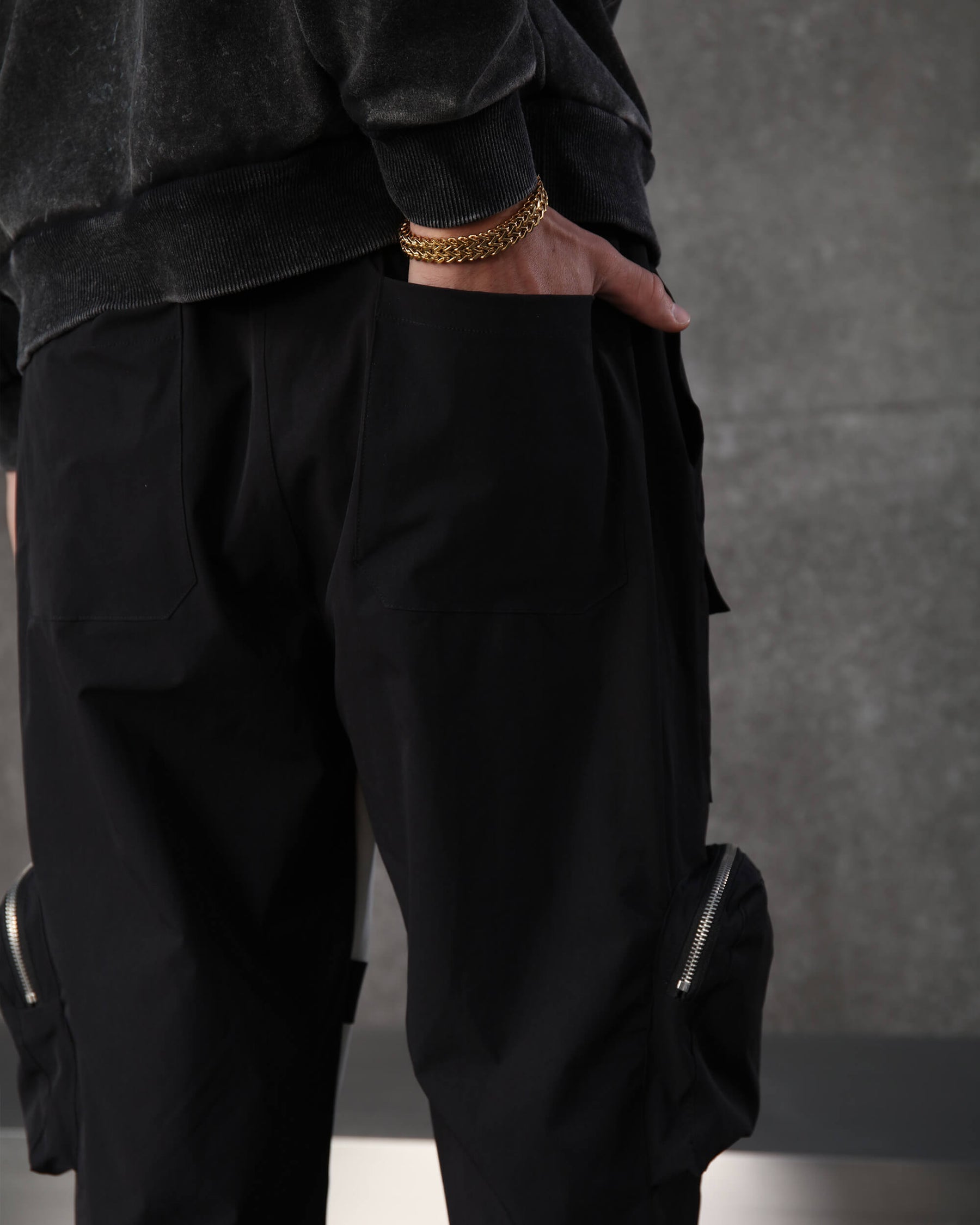 LOGEQI Men's Color-Block Utility Jogger Pants
