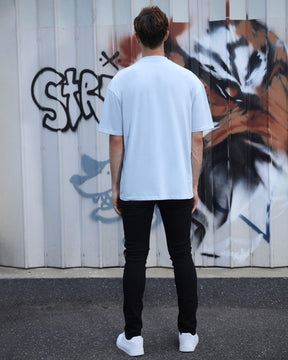 LOGEQI Hip Hop Black Ripped Jeans with Cashew Flower Patch