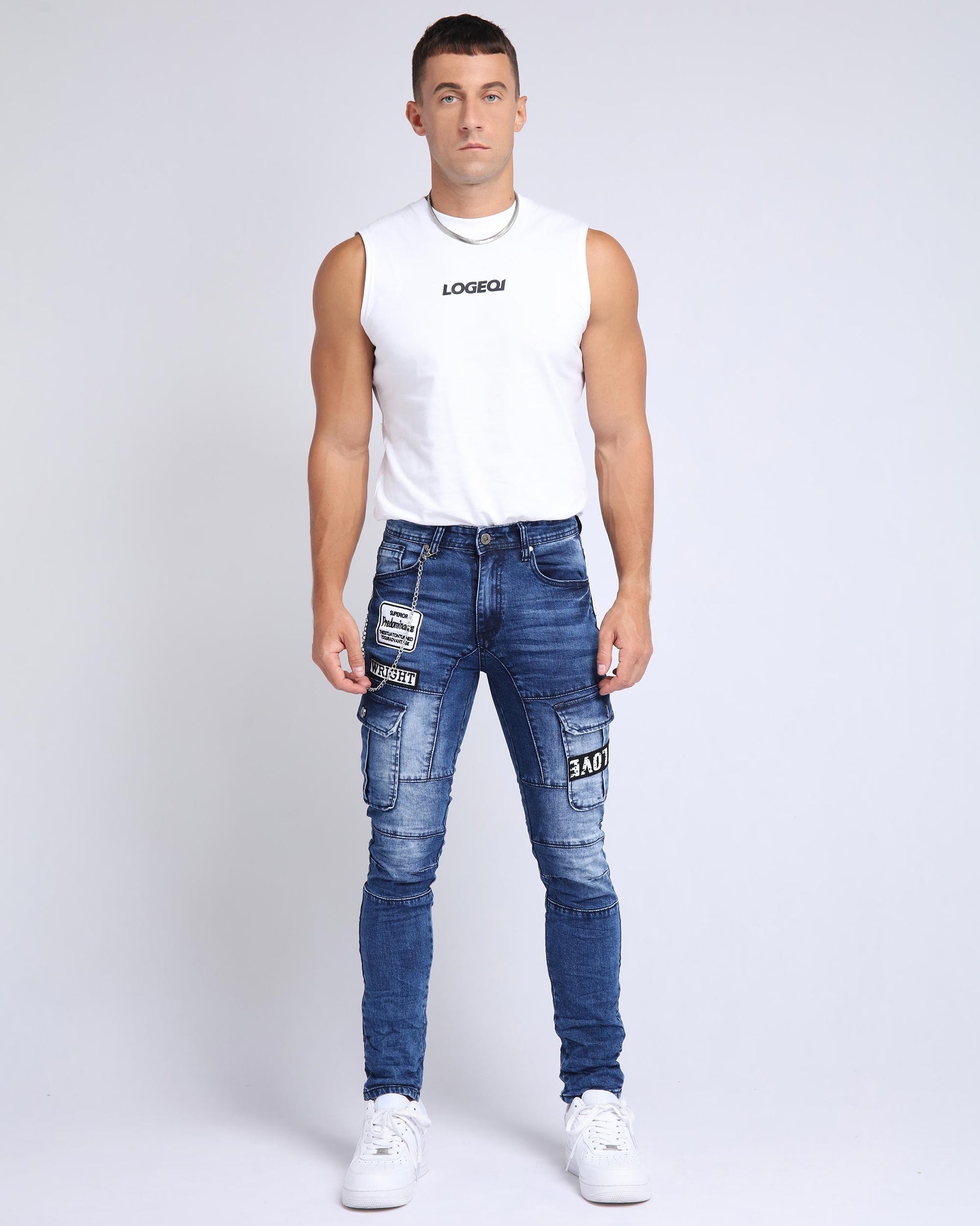 Logeqi Jeans Workwear para hombre-Entrega local en México