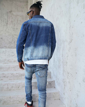 Logeqi Irregular Blue Denim Jacket
